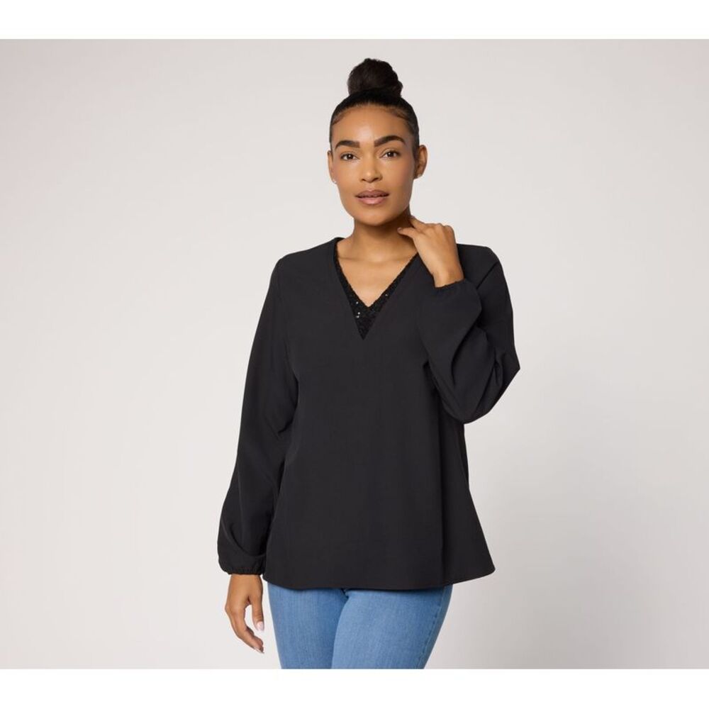 Belle by Kim Gravel Women's Top Plus Sz 2X Make Your Selection: Black